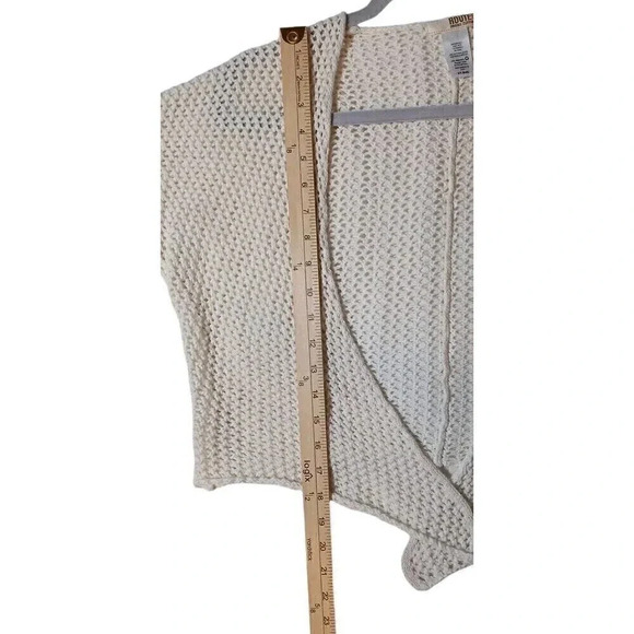 Route 66 Women's Ivory Short Sleeve Knit Cardigan Size S - Picture 2 of 7